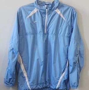 Men's Nike Blue Windbreaker Jacket Size Medium Excellent Condition